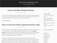 Tablet Screenshot of chocolateshores.com